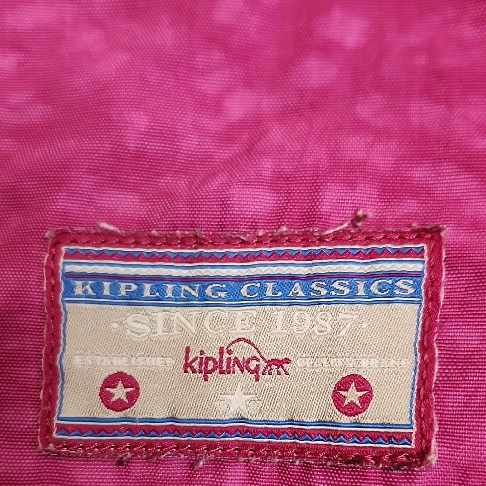 Kipling Y2K Drawstring Backpack Monkey Keychain - image 12